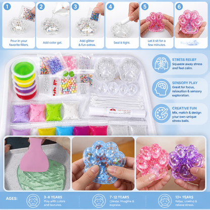 DIY Stress Ball Making Kit for Kids – Create Your Own Squishy Sensory Balls