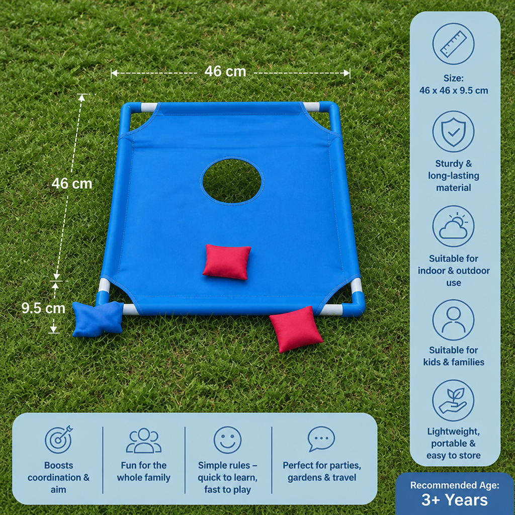 Indoor & Outdoor Two-Color Bean Bag Toss Game for Kids