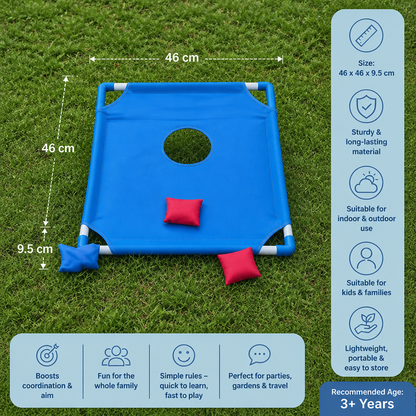 Indoor & Outdoor Two-Color Bean Bag Toss Game for Kids