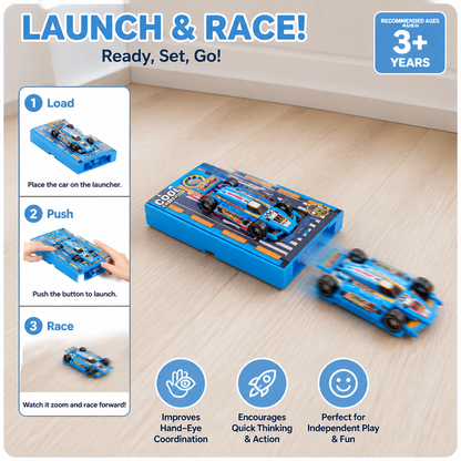 Pocket Size Race Car Launcher Toy