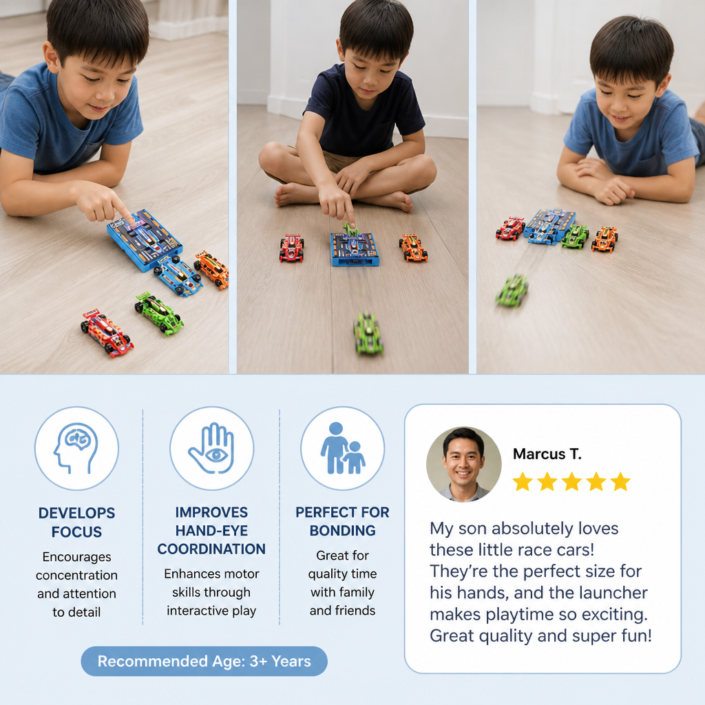 Pocket Size Race Car Launcher Toy