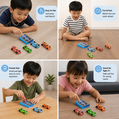 Pocket Size Race Car Launcher Toy