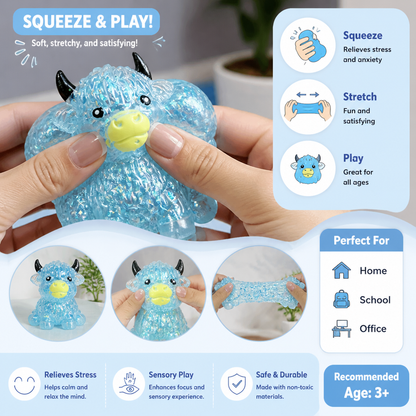 Mini Highland Cow Squishy Stress Relief Toy