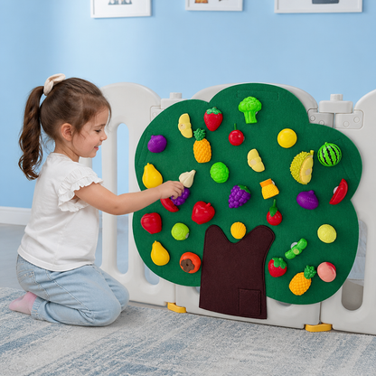 Felt Fruit Tree Activity Board – Montessori Learning Toy