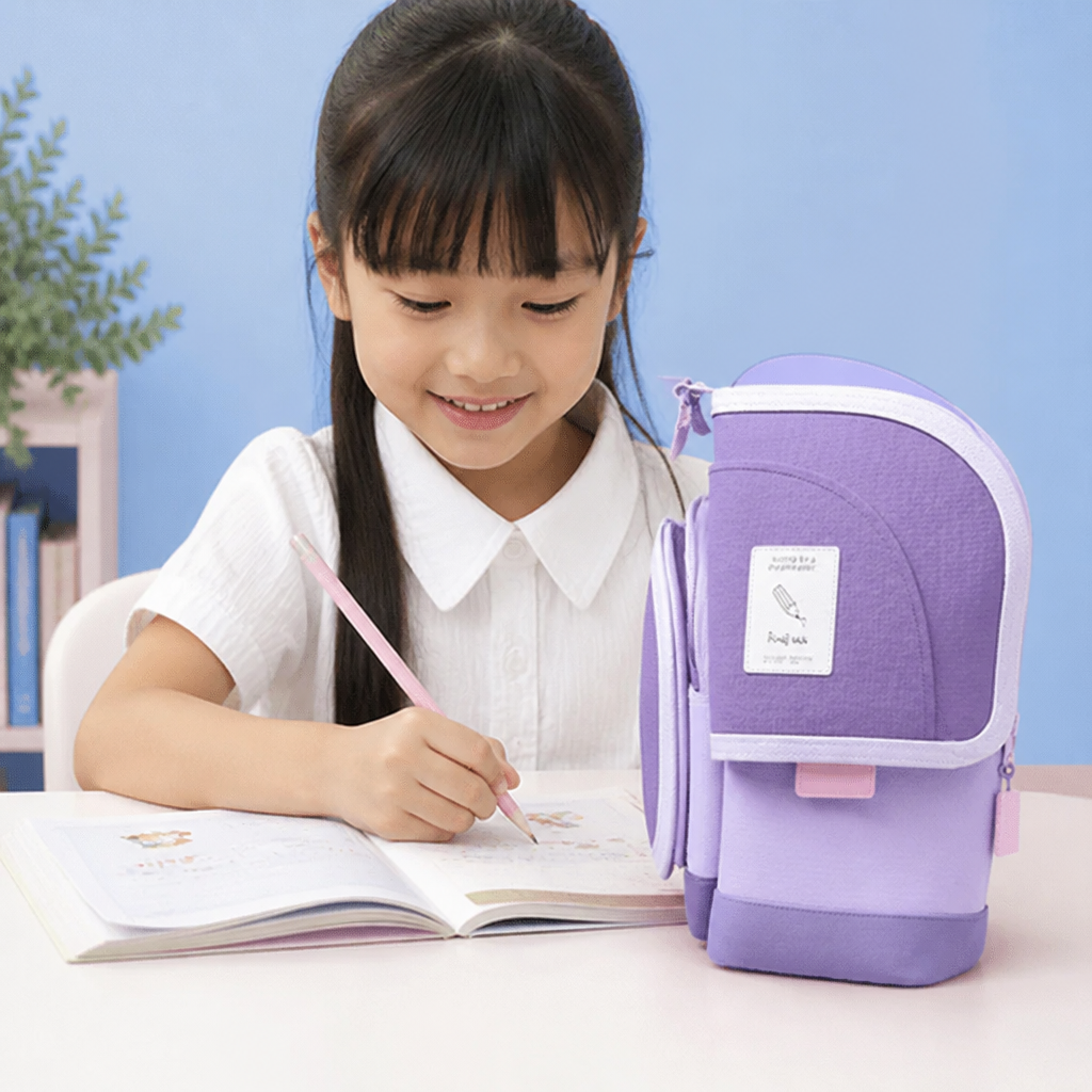 2-in-1 Pop-Up Pencil Case with Pen Holder – Space-Saving Desk Organizer