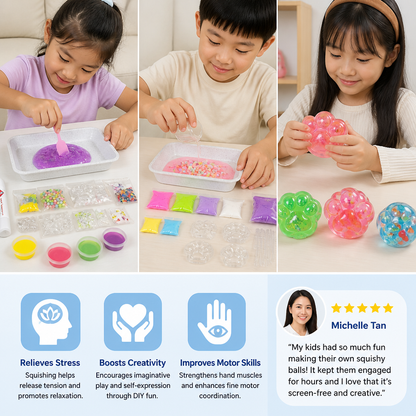 DIY Stress Ball Making Kit for Kids – Create Your Own Squishy Sensory Balls