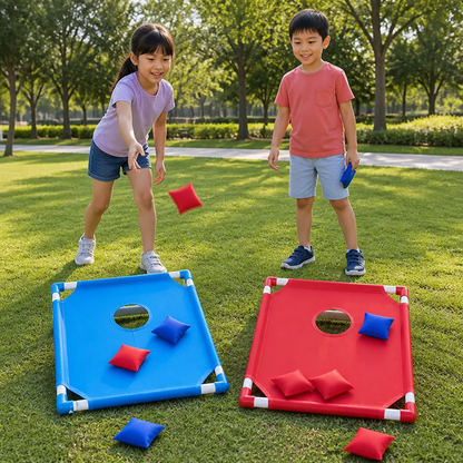 Indoor & Outdoor Two-Color Bean Bag Toss Game for Kids