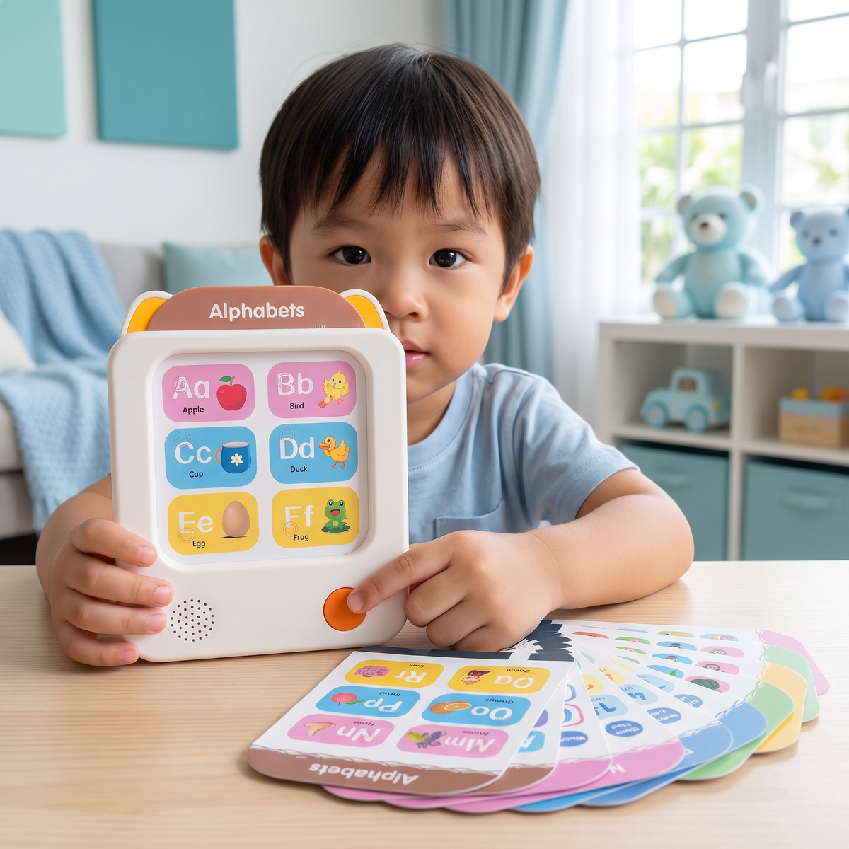 Kids’ Interactive English Flash Card Reader – Educational Learning Toy