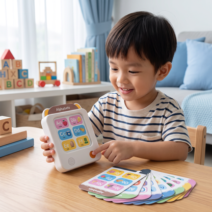 Kids’ Interactive English Flash Card Reader – Educational Learning Toy