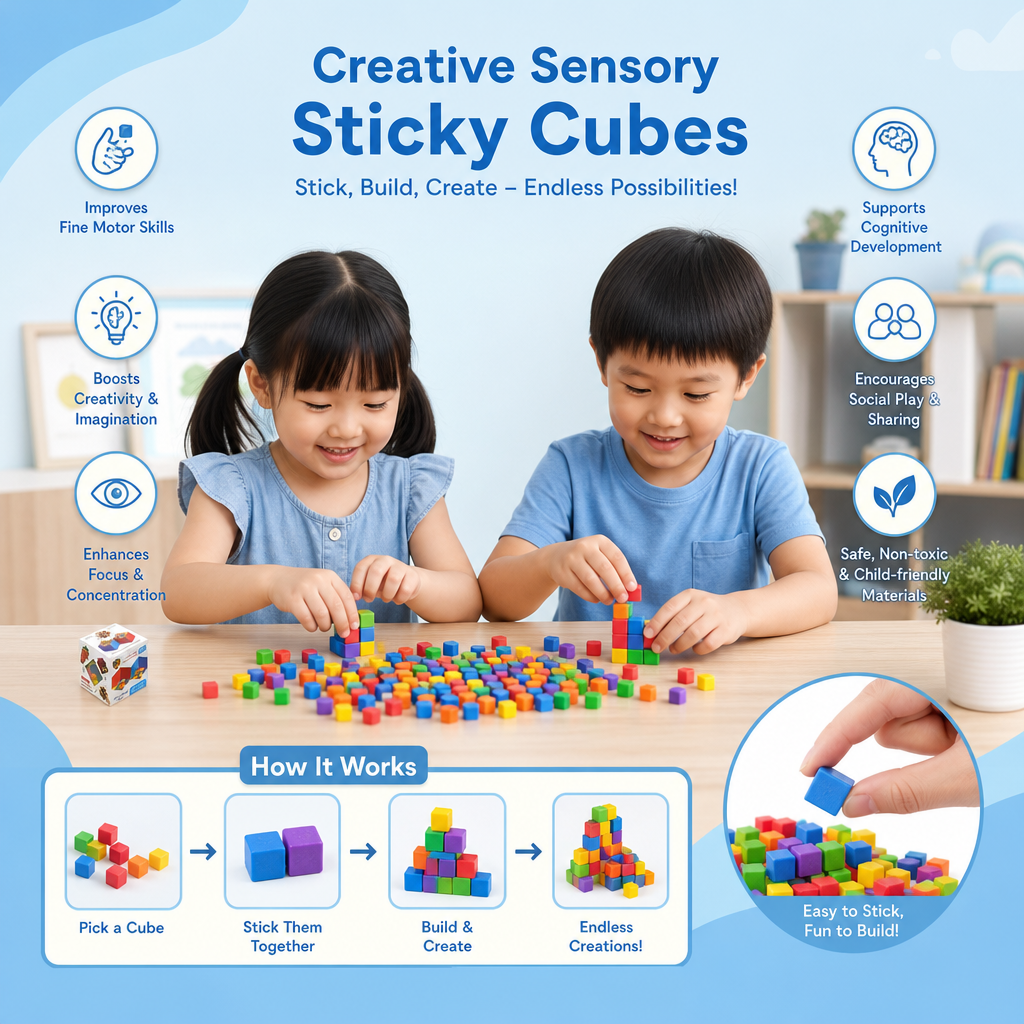 Creative Sensory Sticky Cubes