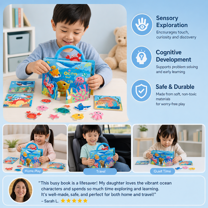 Montessori Ocean Animals Sensory Busy Book