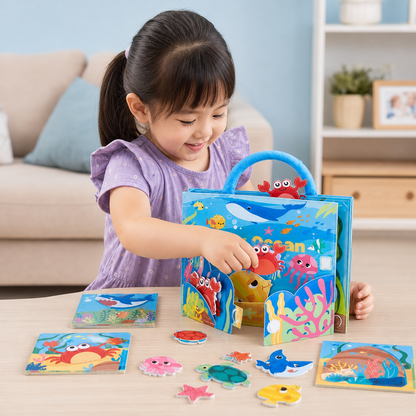 Montessori Ocean Animals Sensory Busy Book