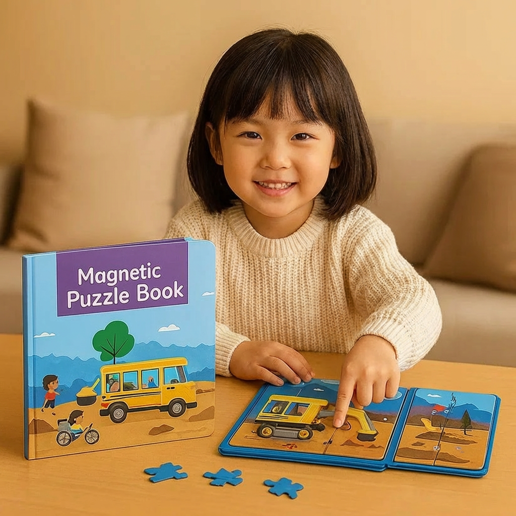 Magnetic Montessori Puzzle Book