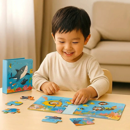 Magnetic Montessori Puzzle Book