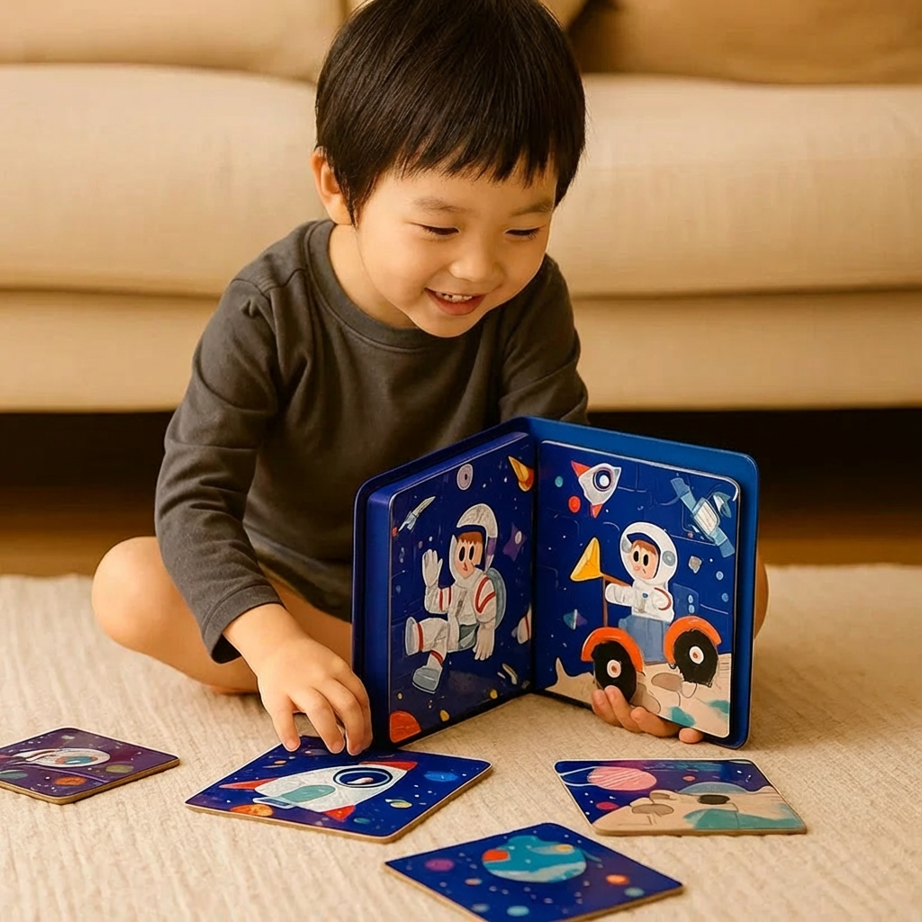 Magnetic Montessori Puzzle Book