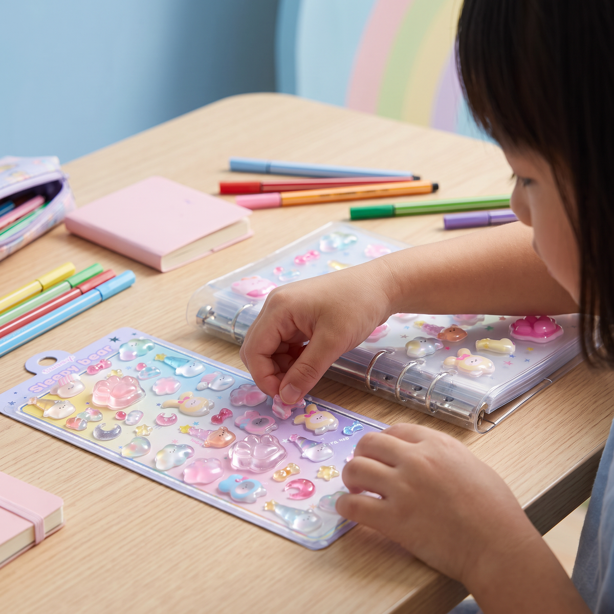 3D Squishy Pet Paw Stickers – Cute Puffy Stickers for Kids