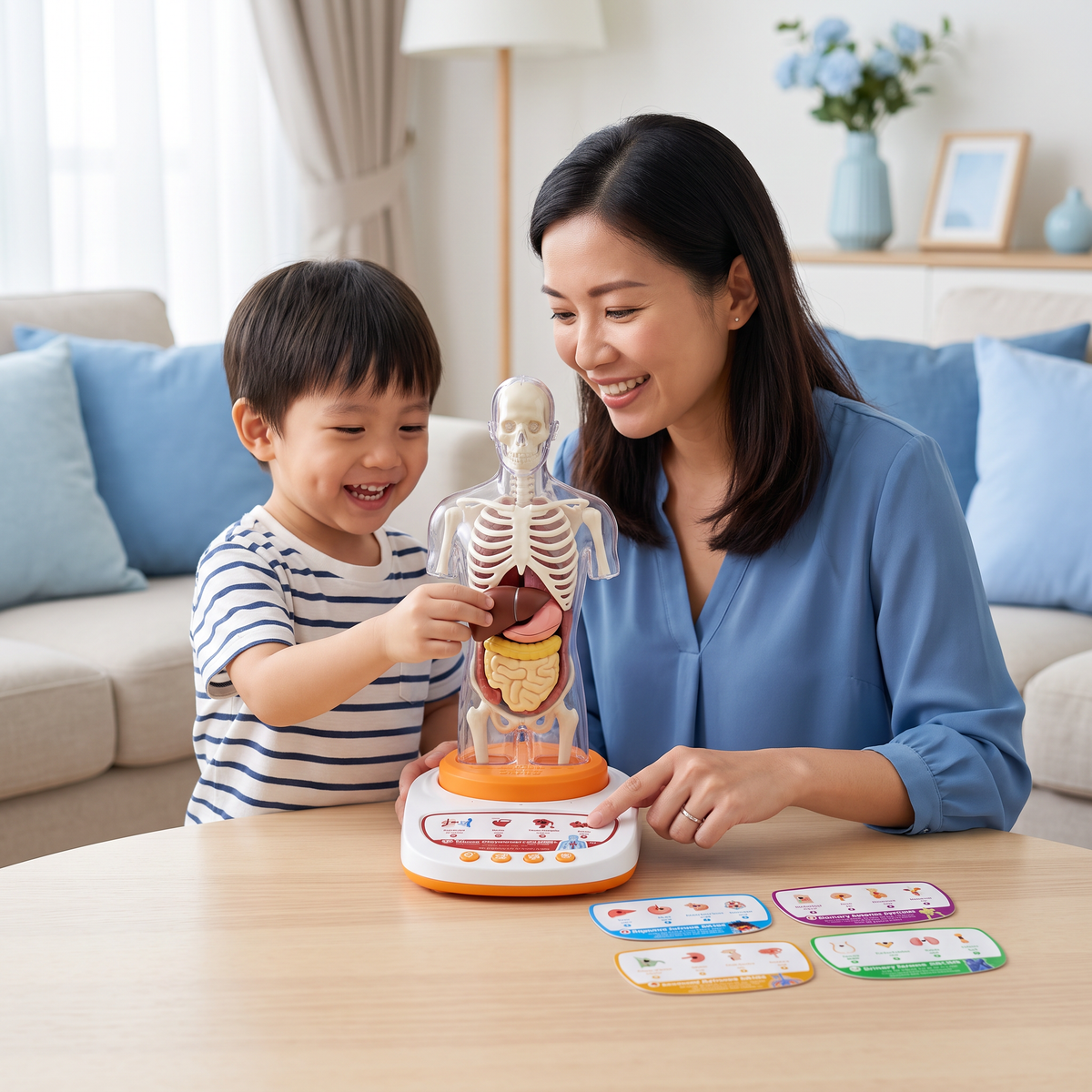 Interactive Talking Anatomical Model with Removable Organs & Audio-Guided Learning