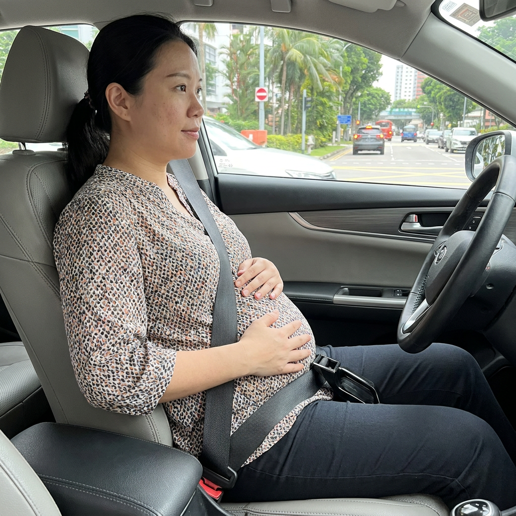 Car Travel Maternity Belly Support Strap – Adjustable & Comfortable Pregnancy Support