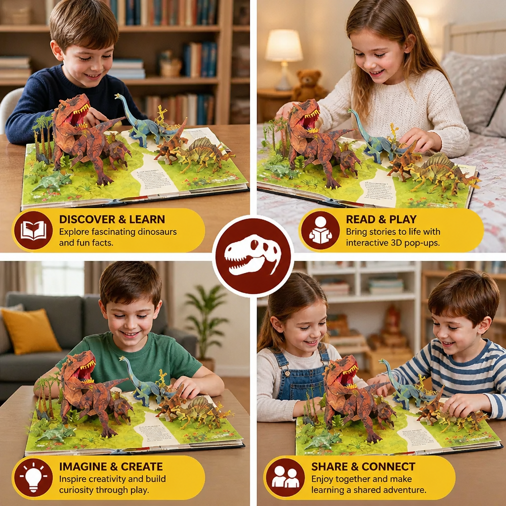 Interactive 3D Pop-Up Dinosaur Encyclopedia