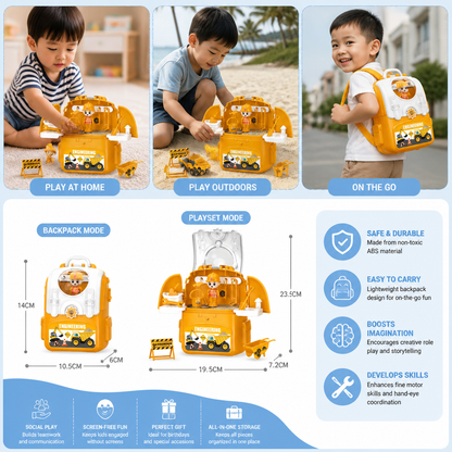 3-in-1 Backpack Playset for on the Go