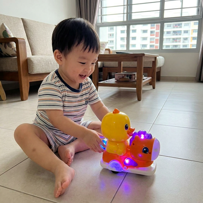 Interactive Animal Swing Toy with Music & Lights