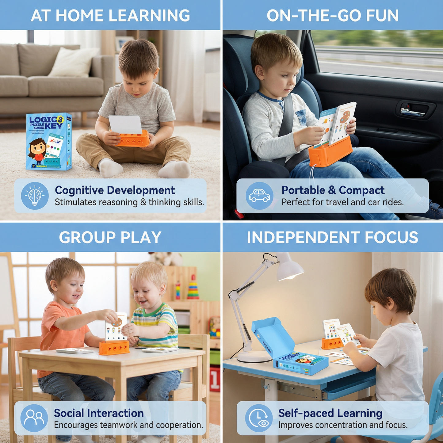 Logic Key Puzzle Game for Children