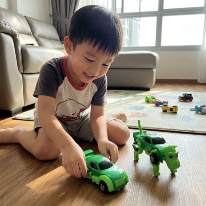 Wind-Up Transforming Animal Car Toy
