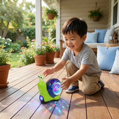Glowing and Music Playing Snail Crawling Toy