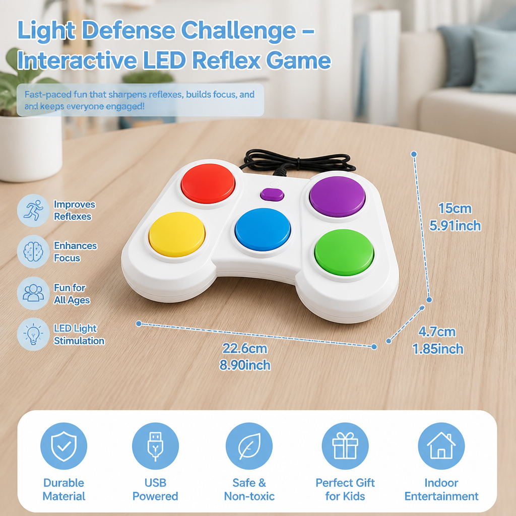 Light Defense Challenge – Interactive LED Reflex Game