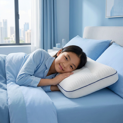 Ergonomic Neck Support Memory Foam Kids Pillow