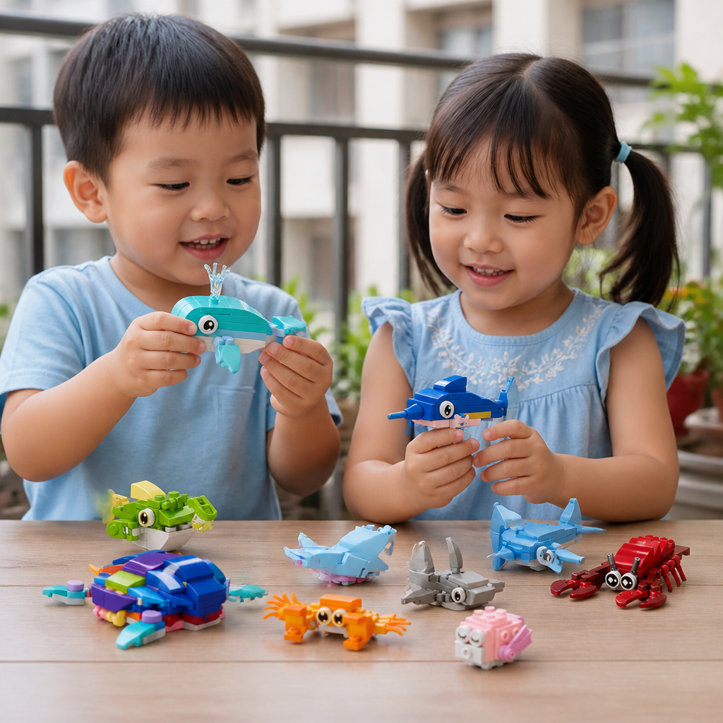 Animal Building Blocks Set