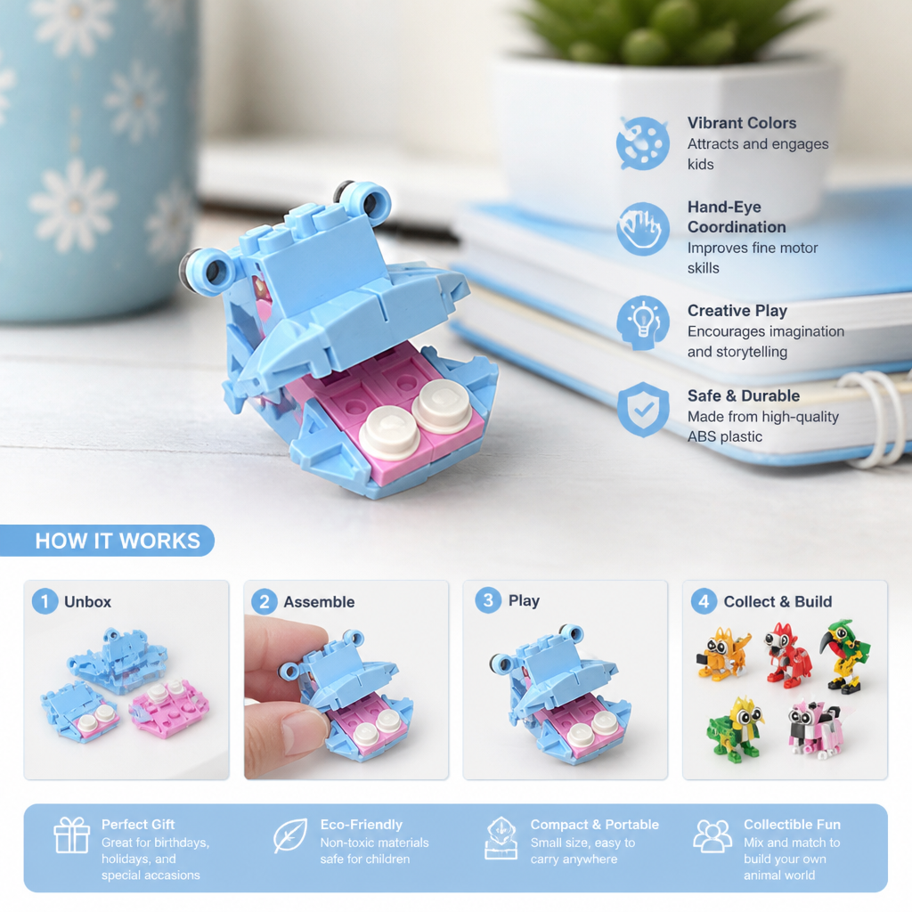 Animal Building Blocks Set