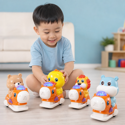 Interactive Animal Swing Toy with Music & Lights