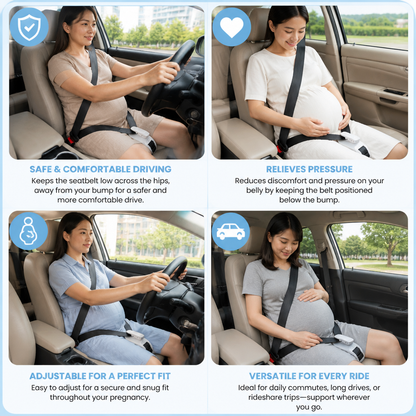 Car Travel Maternity Belly Support Strap – Adjustable & Comfortable Pregnancy Support