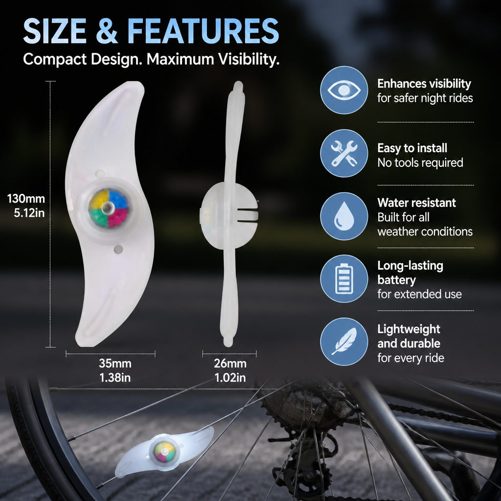 Colorful LED Bicycle Wheel Spoke Lights