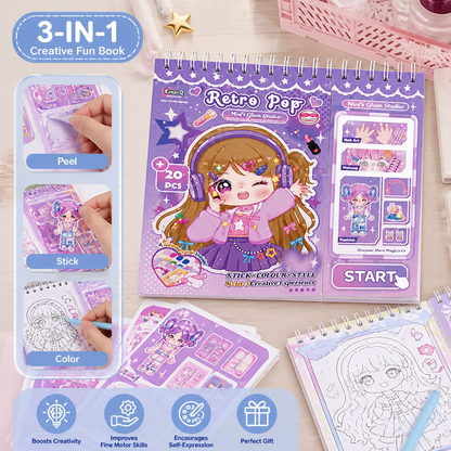 Princess Dress-Up Sticker Activity Book