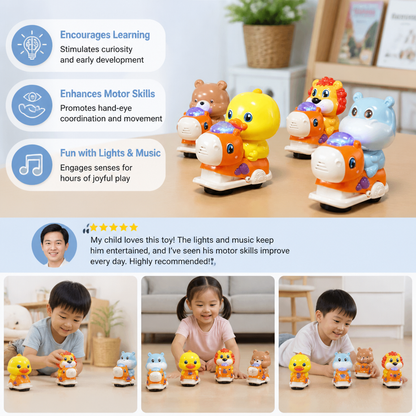 Interactive Animal Swing Toy with Music & Lights