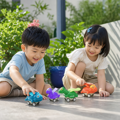 Press & Go Dinosaur Cars – Rolling Dinosaur Toys for Kids