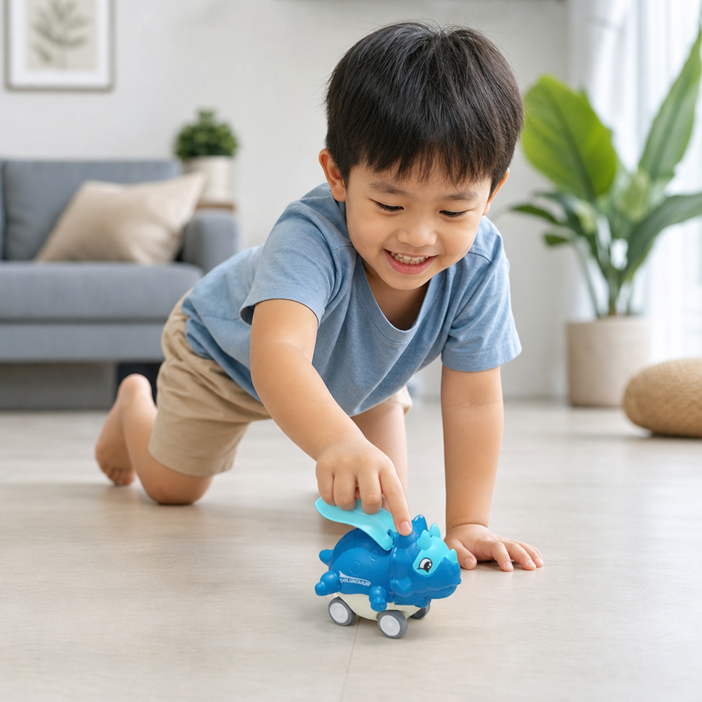 Press & Go Dinosaur Cars – Rolling Dinosaur Toys for Kids