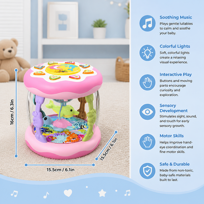 Interactive Musical Toy with Lights – Montessori Sensory & Soothing Lullaby Toy