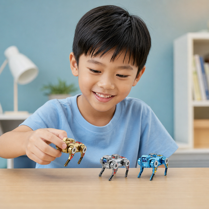 3-in-1 Mechanical Robot Dog Fidget Spinner Toy