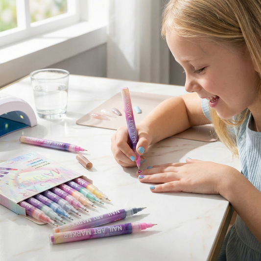 Nail Art Marker Set with Precision Tip – Acrylic Pens for Detailed Nail Designs