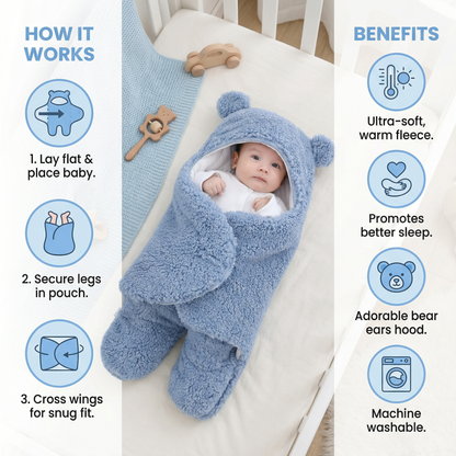Baby Blanket and Pyjamas in Bear Design
