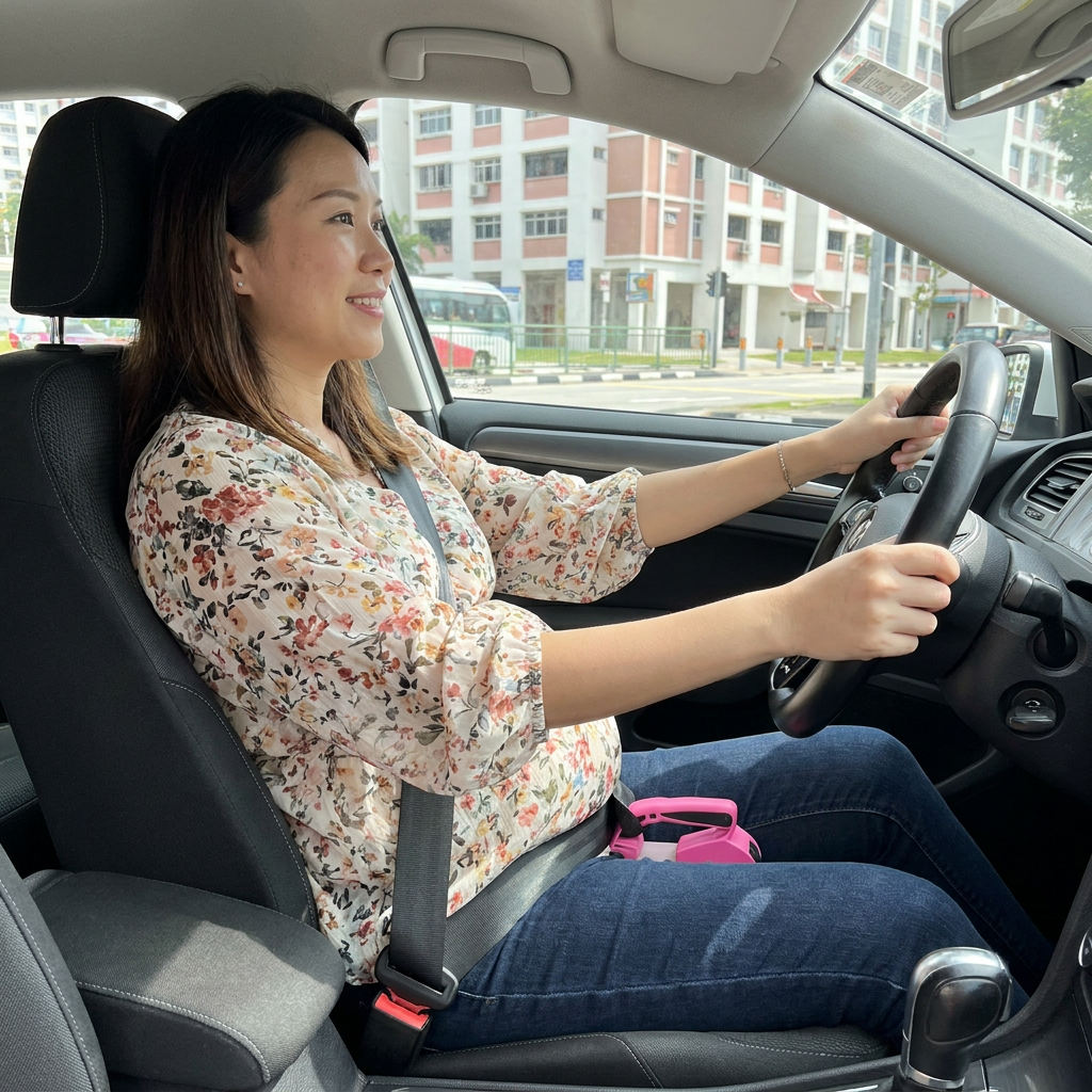 Car Travel Maternity Belly Support Strap – Adjustable & Comfortable Pregnancy Support