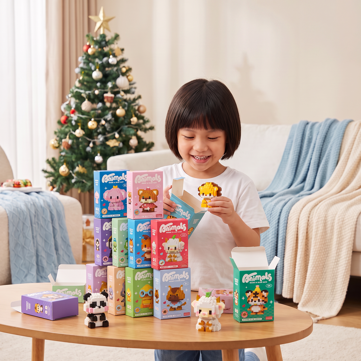 Adorable Animal Building Blocks Advent Calendar for Kids