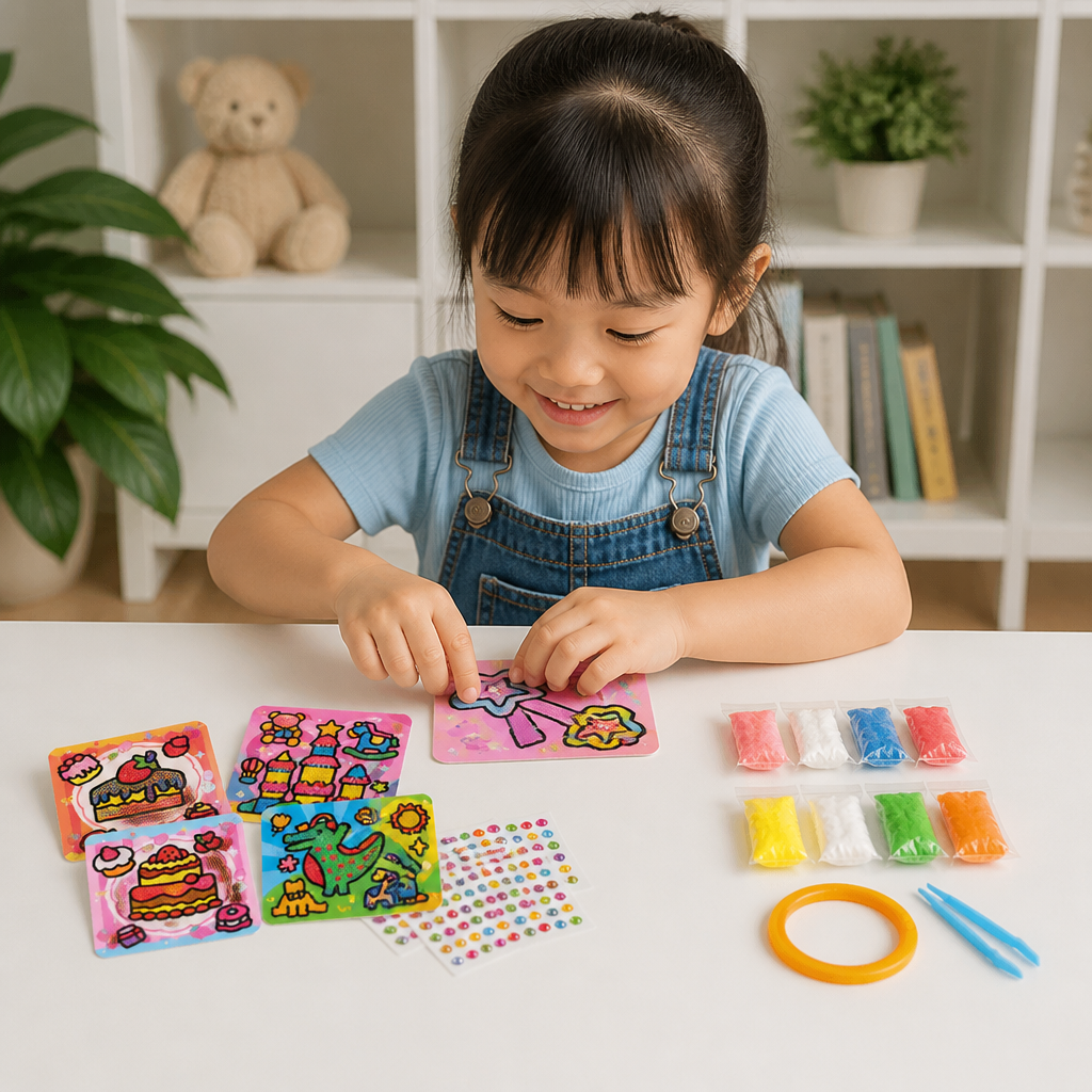 DIY Clay Sticker Art & Craft Kit for Kids