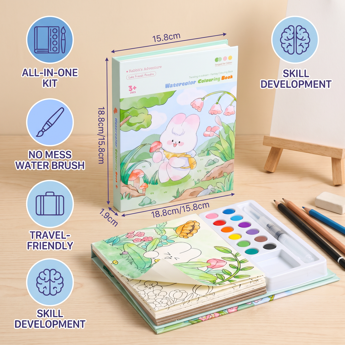 All-in-One Watercolour Painting Book