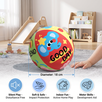 Soft & Safe Silent Indoor Play Ball for Kids