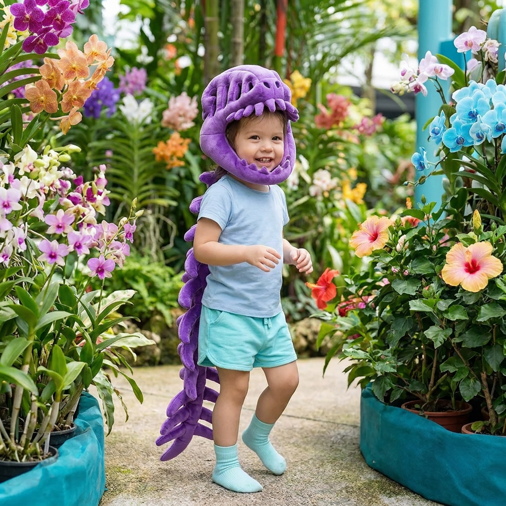 Funny Dinosaur Skeleton Plush Costume