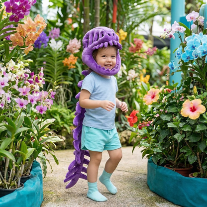Funny Dinosaur Skeleton Plush Costume